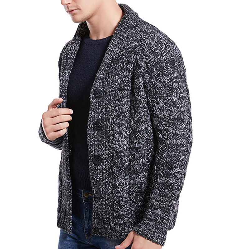 Herren New Twisted Collar Pullover Strickjacke Mode Lässiger Cardigan Mantel_voghion.com