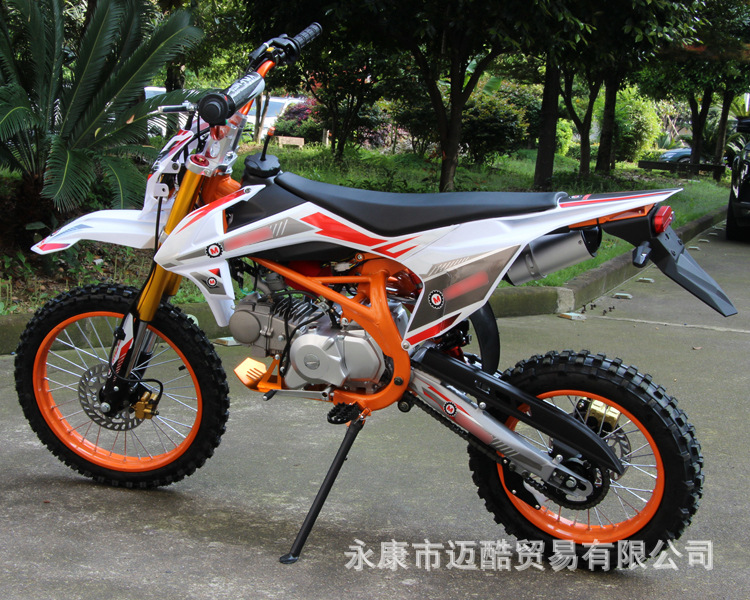 Motorcycle 125Cc Off-Road Mountain Bike, Mid-High Performance Competition Bike, Venue Off-Road Two-Wheel Racing Fuel-Powered Adult Vehicle