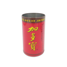 凉茶可乐饮料促销吸管筒金属筷子铁罐圆形铁筒奶茶吸管罐收纳铁罐