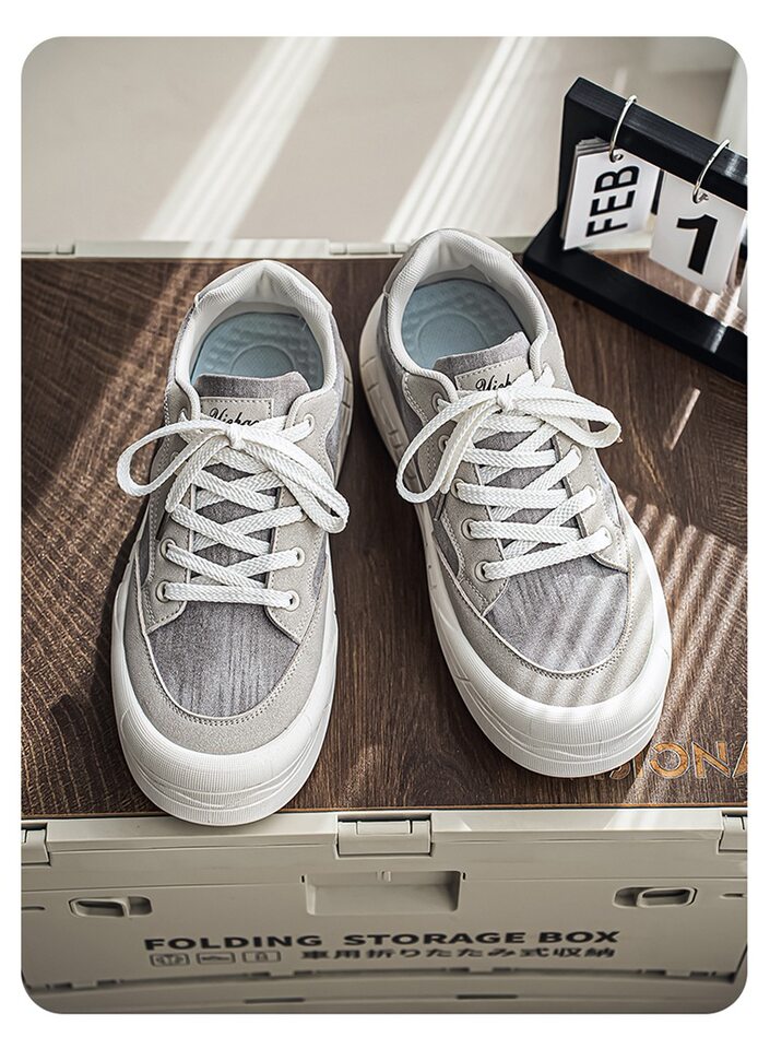 Giày sneaker nam cổ thấp đế dày tăng chiều cao, chống trượt, chống mài mòn, phong cách thể thao casual — AA 01m Hạnh nhân, AA 01m cà phê, AA 01m Đen chi tiết 9