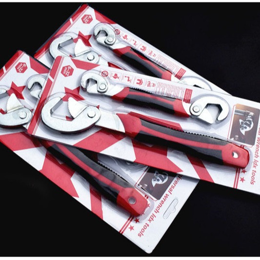 Llave universal multifuncional gancho rápido de doble propósito llave ajustable traje abrazadera de tubo tamaño dos piezas