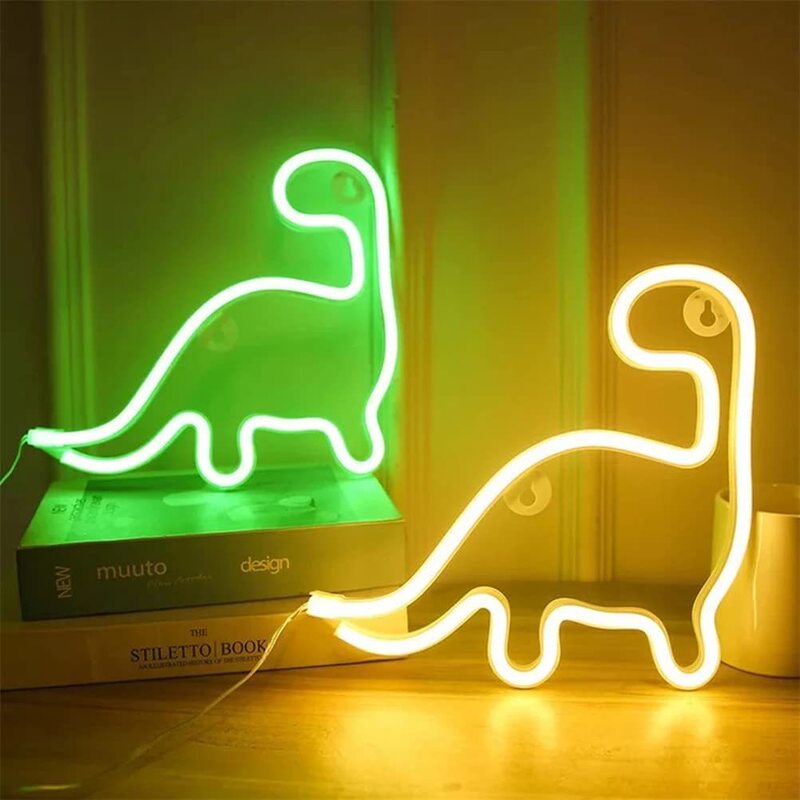 In-Stock Cross-Border Dinosaur Led Neon Light Holiday Home Room Wall Decoration Light Festival Party Internet Celebrity Night Light In-Stock Cross-Border Dinosaur Led Neon Light Holiday Home Room Wall Decoration Light Festival Party Internet Celebrity Night Light