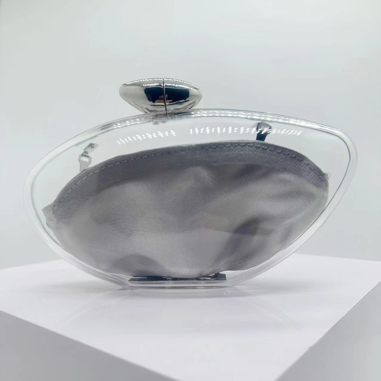 Transfronterizo nuevo acrílico transparente bolsa de cena de damas fiesta bolsa de mano de moda simple bolsa de cena de lujo