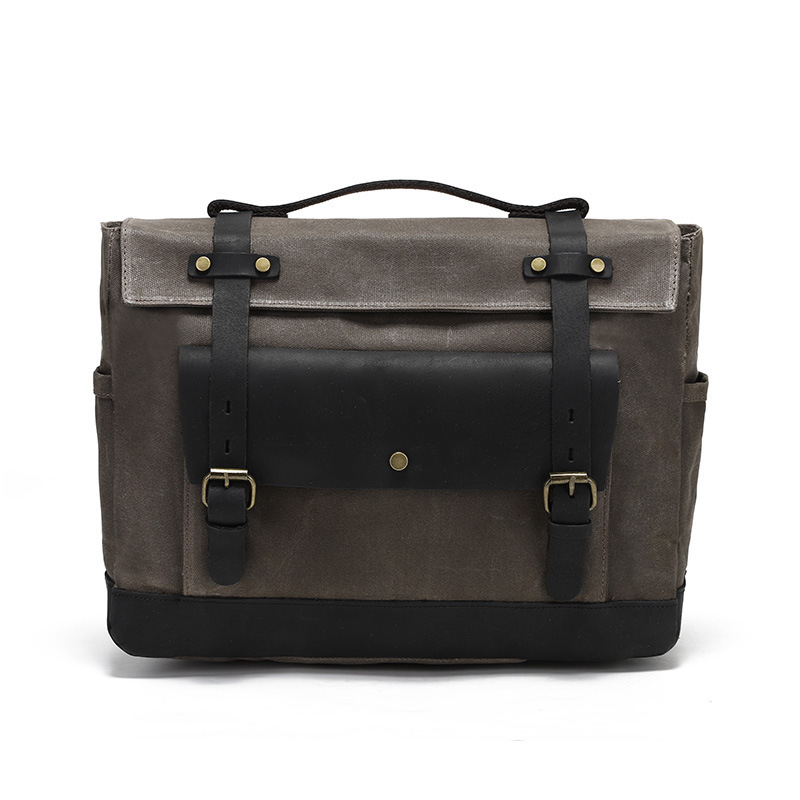 Bolsa de motocicleta desmontable, bolsa a prueba de rociadores, bolsa de equipaje, bolsa de trasera, equipo de ciclismo, hombro único con cuero de cabeza