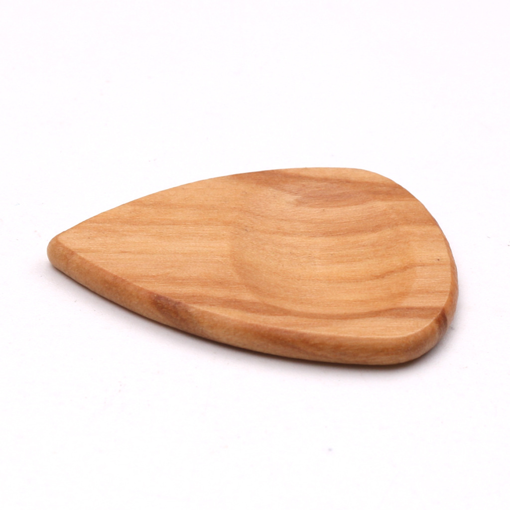 Tallado logo guitarra de madera Pick madera metralla Folk Bass ukulele Pick Guitar Accesorios