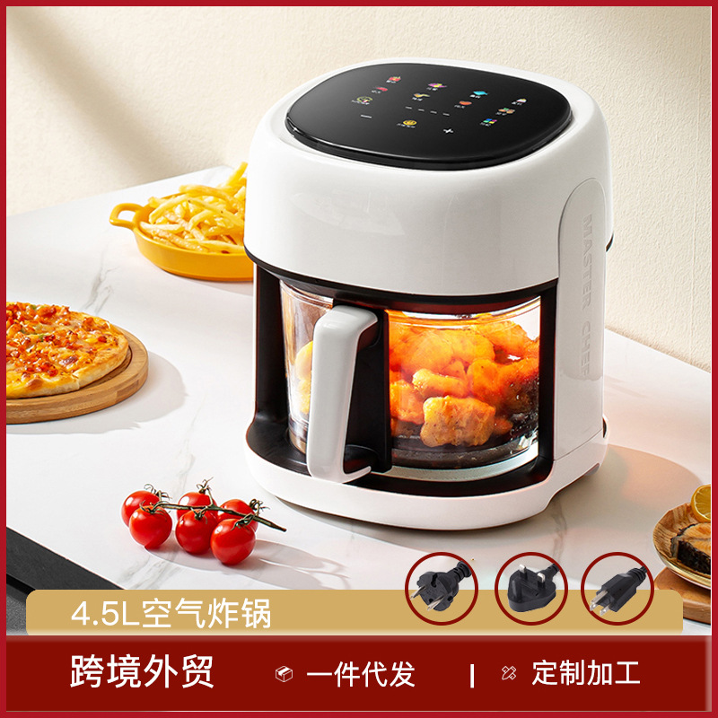 Cross-border air fryer 5 liters household multifunctional automatic large capacity potato chip machine intelligent oven English packaging