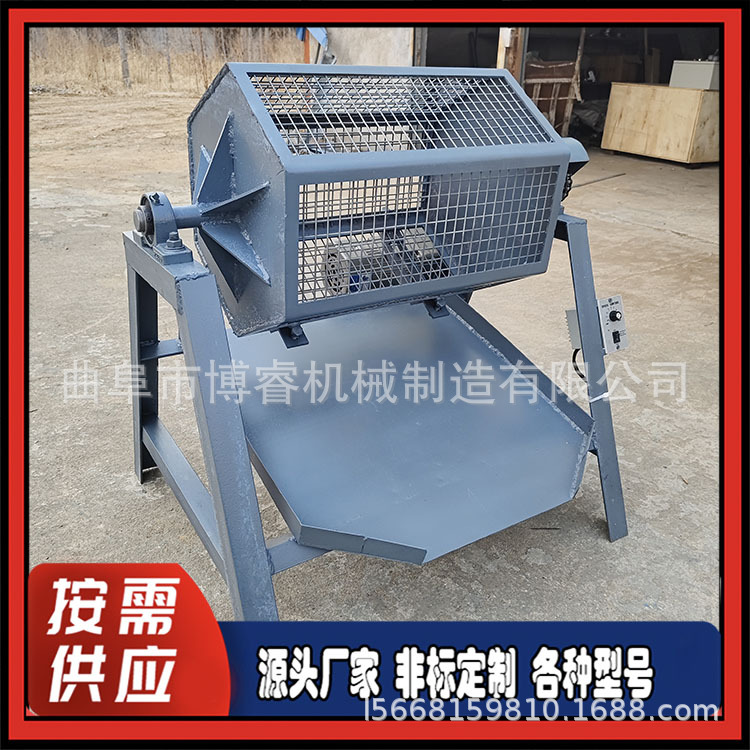 六角滚筒式除锈机 处理油锈电动抛光机 小型外圆抛光机