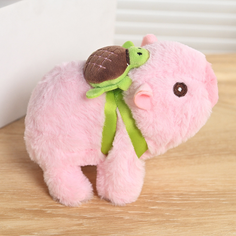 Simulación transfronteriza muñeca de felpa eléctrica Kapibala caminando llamada mascota electrónica juguetes para niños puestos