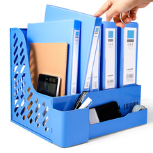 加厚文件架筐子多层四栏框办公用品大全资料架档案袋文件夹收纳盒