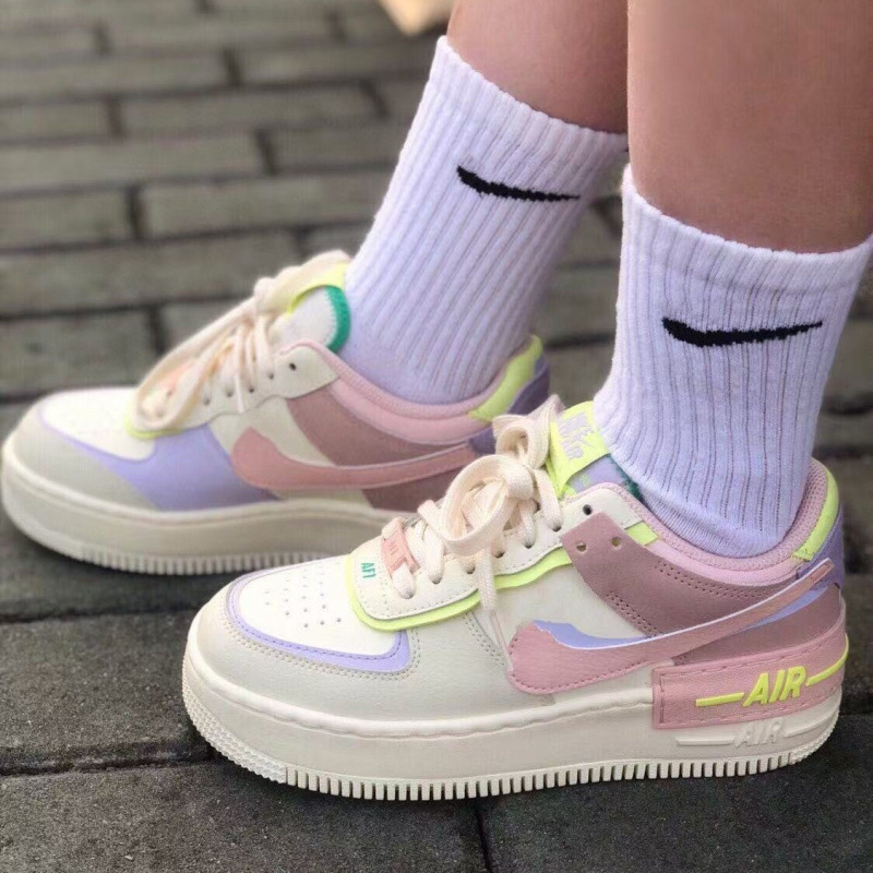 Putian Pure Original High-Quality Af1 Air Force One Women's Shoes Macaron Classic Sports and Leisure Low-Cut Height-Increasing Sneakers