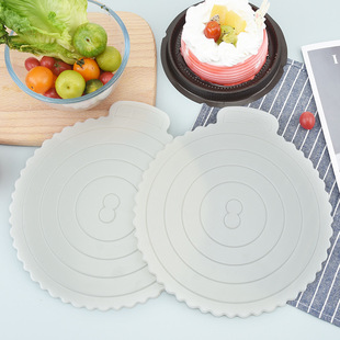 8-inch round cake mat white cake bottom support plastic abs piece decorating card baking tool