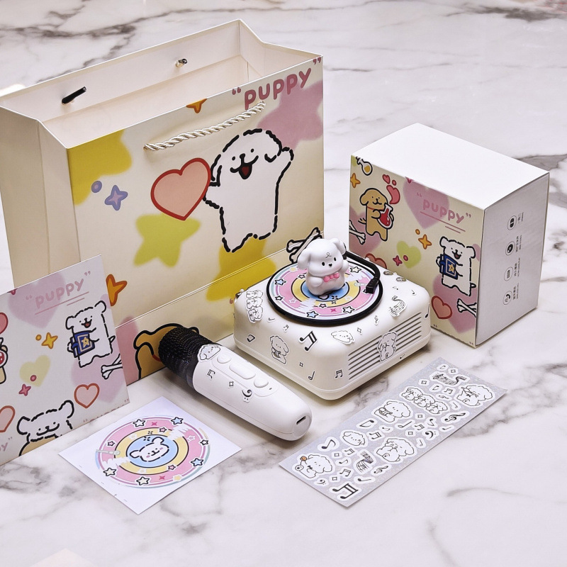 Line Puppy 誕生日プレゼント Bluetooth 小型オーディオスピーカー 男の子が女の子の親友に贈る実用的な高級卒業式|undefined