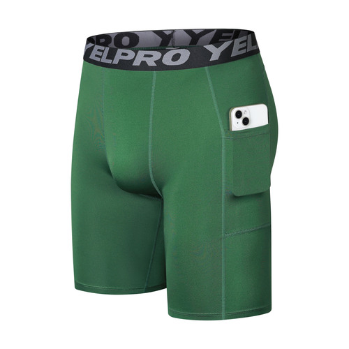 Men's Athletic Compression Shorts Five-Pocket Leggings High-Elastic Quick-Dry Fitness Leggings