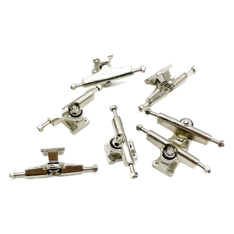 Piezas de repuesto para monopatín de dedo Maple, puente plateado niquelado, accesorios de aleación tipo dividido, soporte para dedos de aleación de zinc