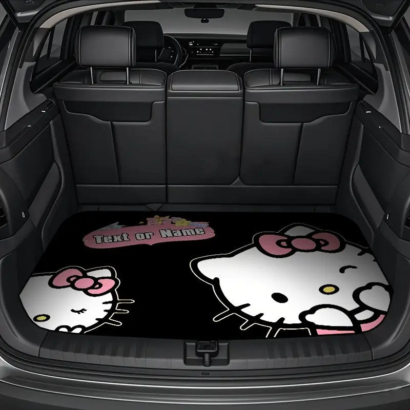 Cross-Border Temu Hot-Selling Cartoon Crystal Velvet Dust-Proof Mat for Car, Stain-Resistant and Easy to Care for Trunk Item Mat Can Be Shipped on Behalf of Others