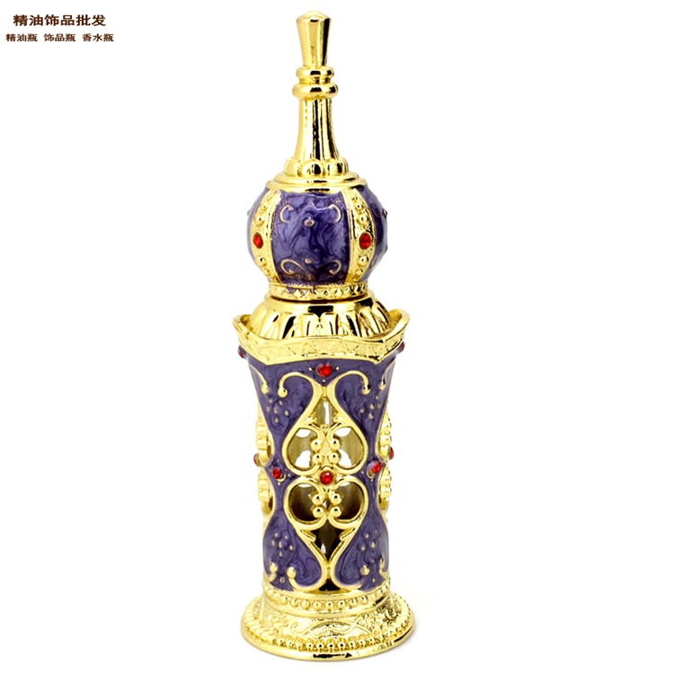 En stock fábrica al por mayor de Oriente Medio botella de perfume botella vacía Árabe Dubai encuentro flores botella de perfume Tierra 12ML