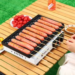 Sausage roasting machine roadside stall commercial crispy starch sausage roasting machine night market stall cassette oven sausage pan mold aluminum alloy