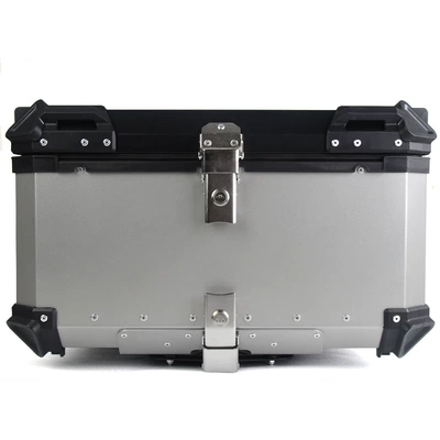 Quick Release Aluminum Alloy Motorcycle trunk - 100l-flat-quick-release-drawstring-silver