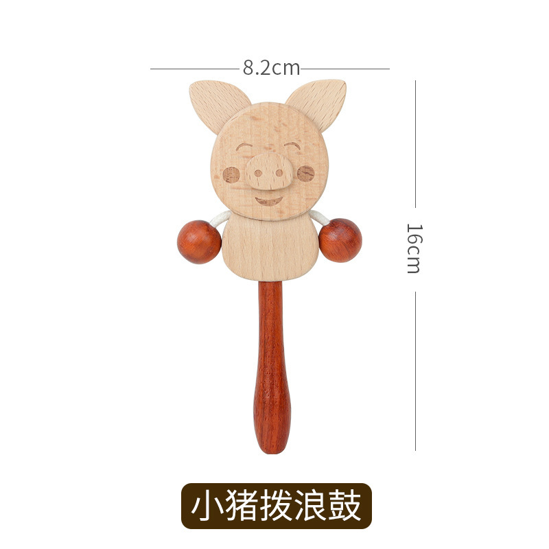 Juguete de educación temprana de rompecabezas de madera de dibujos animados para bebés