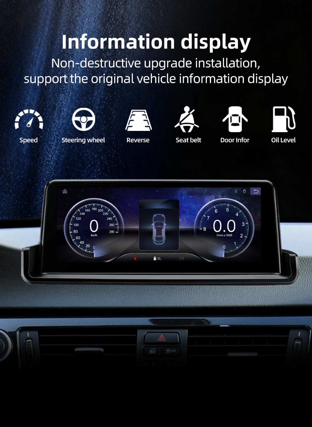 Car-Mounted Large-Screen Navigation System Suitable for Bmw 3 Series E90 E91 E92 E93 2005-2012 Bluetooth Carplay