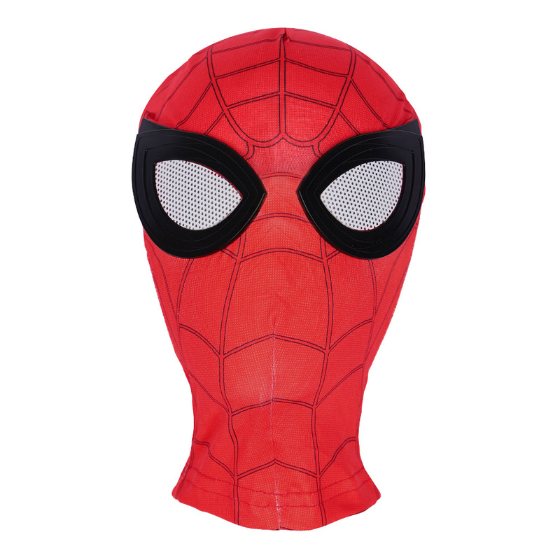 3鋼鉄のスパイダーマンの連体のマイルズのマスクの服装のcos英雄の遠征の頭のカバーのマスクは目のマスクを責めます。|undefined