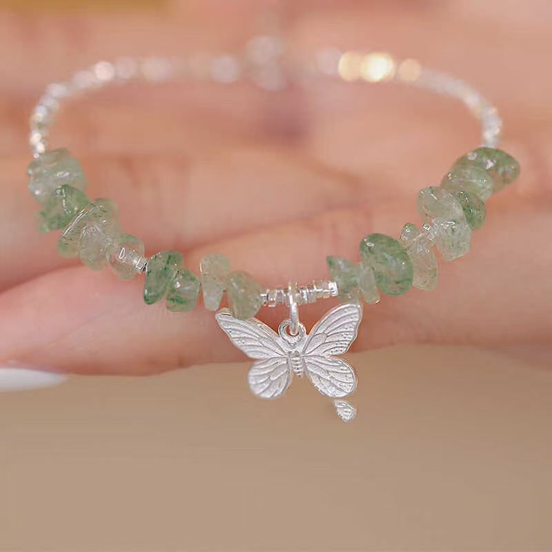 Armband mit Erdbeer-Kristallen für Damen – ein echter Hingucker! Glücksbringer-Armband mit Pfirsichblüten-Motiv, das zum Erfolg und zur Karriere beiträgt – das perfekte Geschenk für_voghion.com