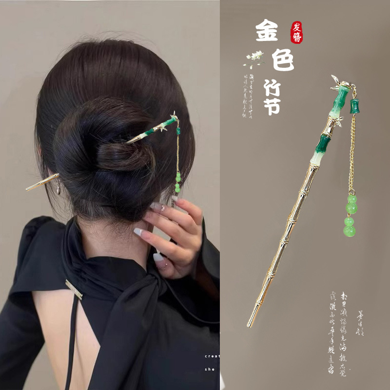 Horquilla estilo antiguo horquilla de sándalo de alta calidad hecha a mano borla horquilla updo horquilla nuevo estilo chino hanfu exquisitos accesorios para el cabello para mujeres