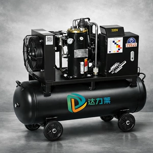 Mobil vintli hava kompressoru 7.5Kw, 220V, daimi maqnit, dəyişən tezlikli, səssiz