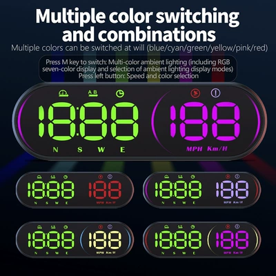 speedometer, multifunctional, high-definition, traditional Chinese, Vehicle HUD - g26-new-hud-head-up-display-compatible-with-all-car-models