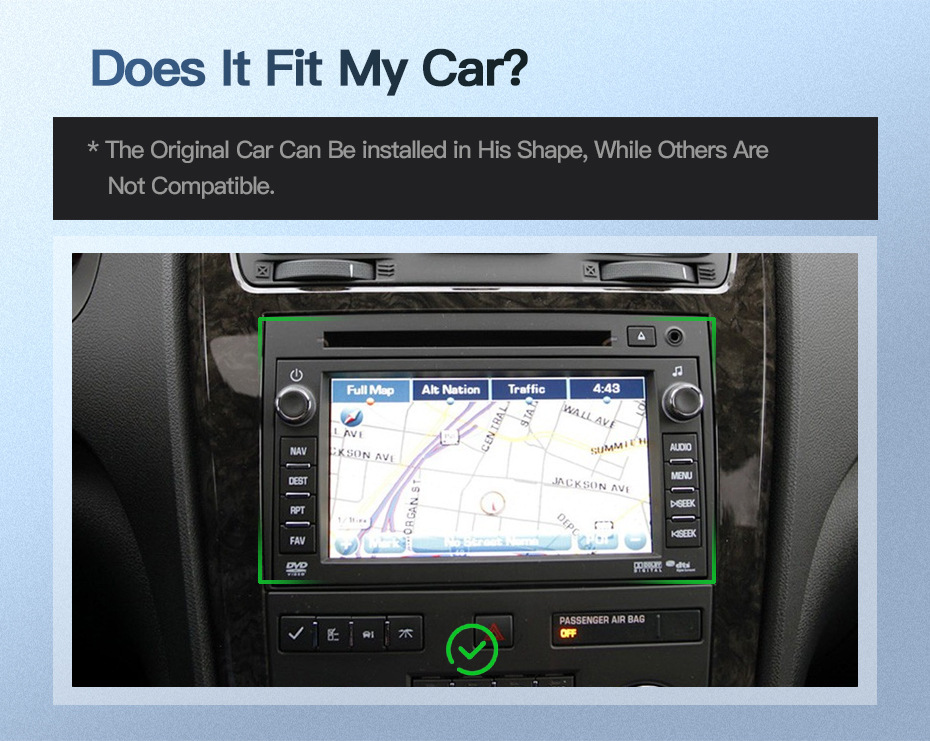 Suitable for Gmc Chevrolet Savana Yukon Acadia Android Car Large-Screen Navigation and Reversing Image Playback