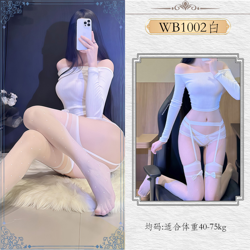 Benzy sexy encaje sexy calcetines puras libido esling erotic charm pareja coquetear uniformes prop seducción WB1002