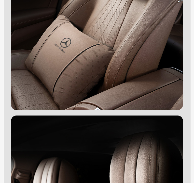 Mercedes-Benz Car Headrest Glb220/C260L/E300L/A200L/Glc Interior Decoration Neck Pillow and Lumbar Cushion