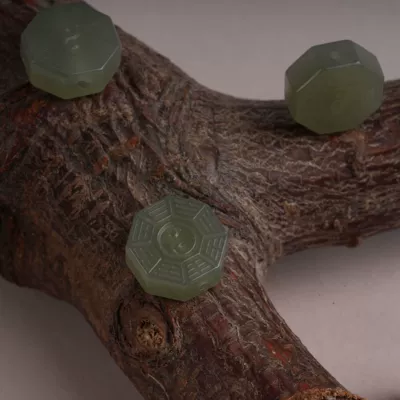 Natural Hetian Jade Bagua Spacer Beads DIY Jewelry Accessories Handmade Beaded Back Cloud Pendant Accessories Wholesale (Zərgərlik ara hissələri) - hetian-jade-bagua-accessories
