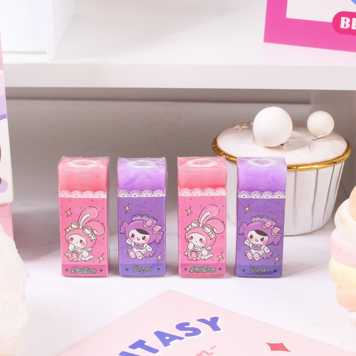 Fruity Sandwich Eraser Yuanzi Cherry Pie Series Girly Heart Girls Cute Cartoon Sandwich Eraser