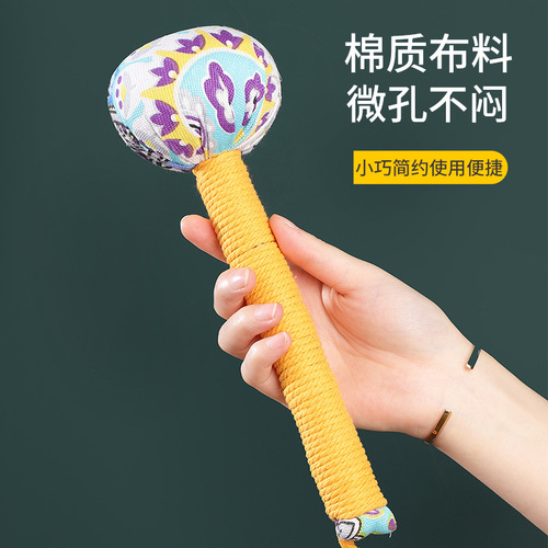 Mugwort health hammer, beating hand hammer, herbal moxibustion hammer, massage hammer, beauty salon use plus velvet massage hammer, wholesale