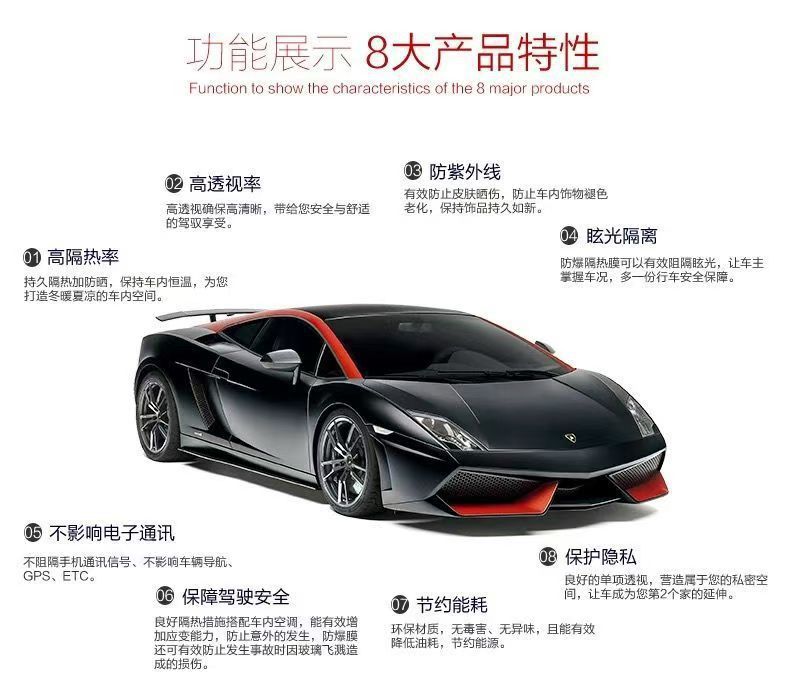 3m Car Film, Heat Insulation Film, Car Film, Sun Protection Film, Full Car Film, Solar Film, Window Film, Crystal 70 Sun Protection and Explosion-Proof
