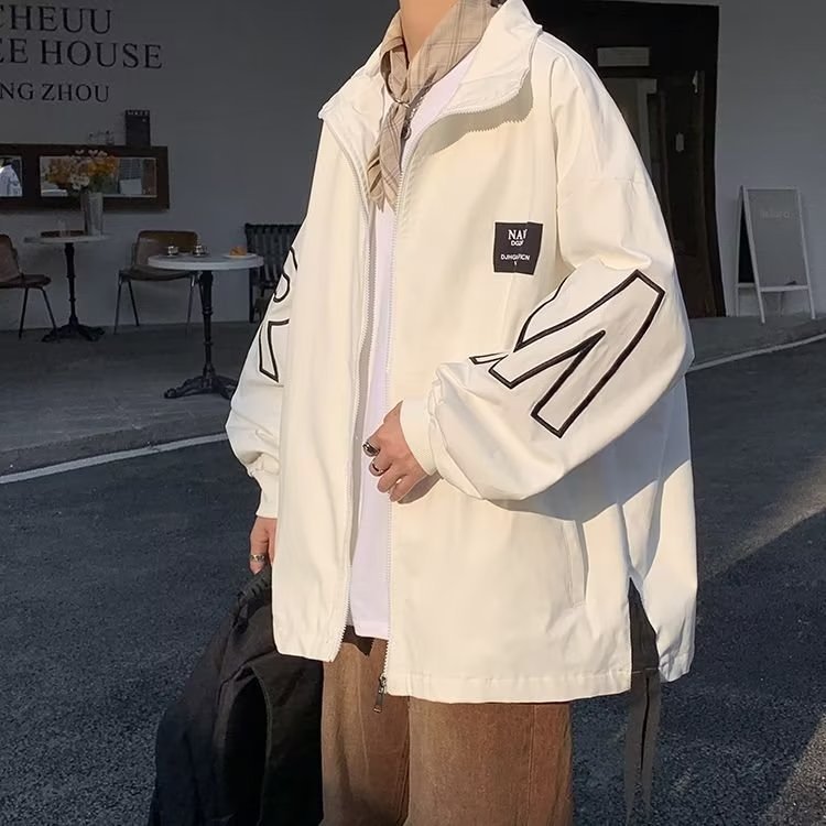 美式潮牌ins棒球服男春秋季情侣港风工装宽松夹克衫休闲嘻哈外套