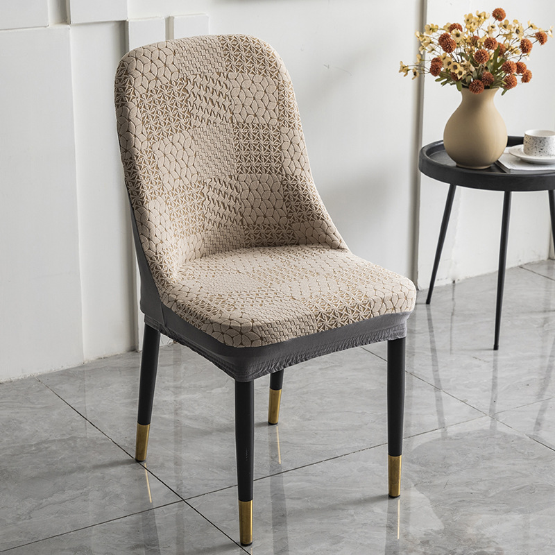 Four Seasons cubierta de silla de mesa de comedor elástica universal cubierta de silla todo incluido resistente al desgaste hogar Luz de lujo restaurante palillos cubierta