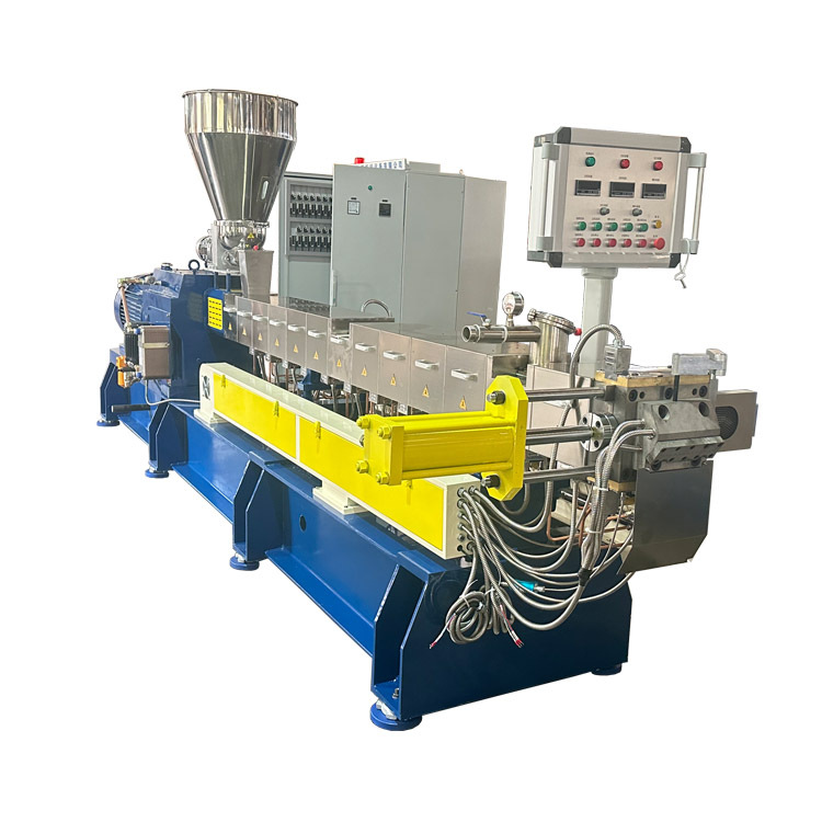 PP熔喷母粒挤出机设备 PE同向平行双螺杆挤出机生产线设备