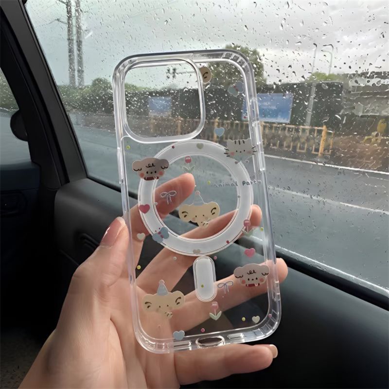 简约少女透明磁吸适用苹果17promax手机壳17 16透明磁吸11亚克力 - 3