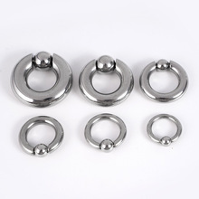 不锈钢BCR多尺寸卡球环弹簧球夹球环乳环阴环多用环PA环饰品