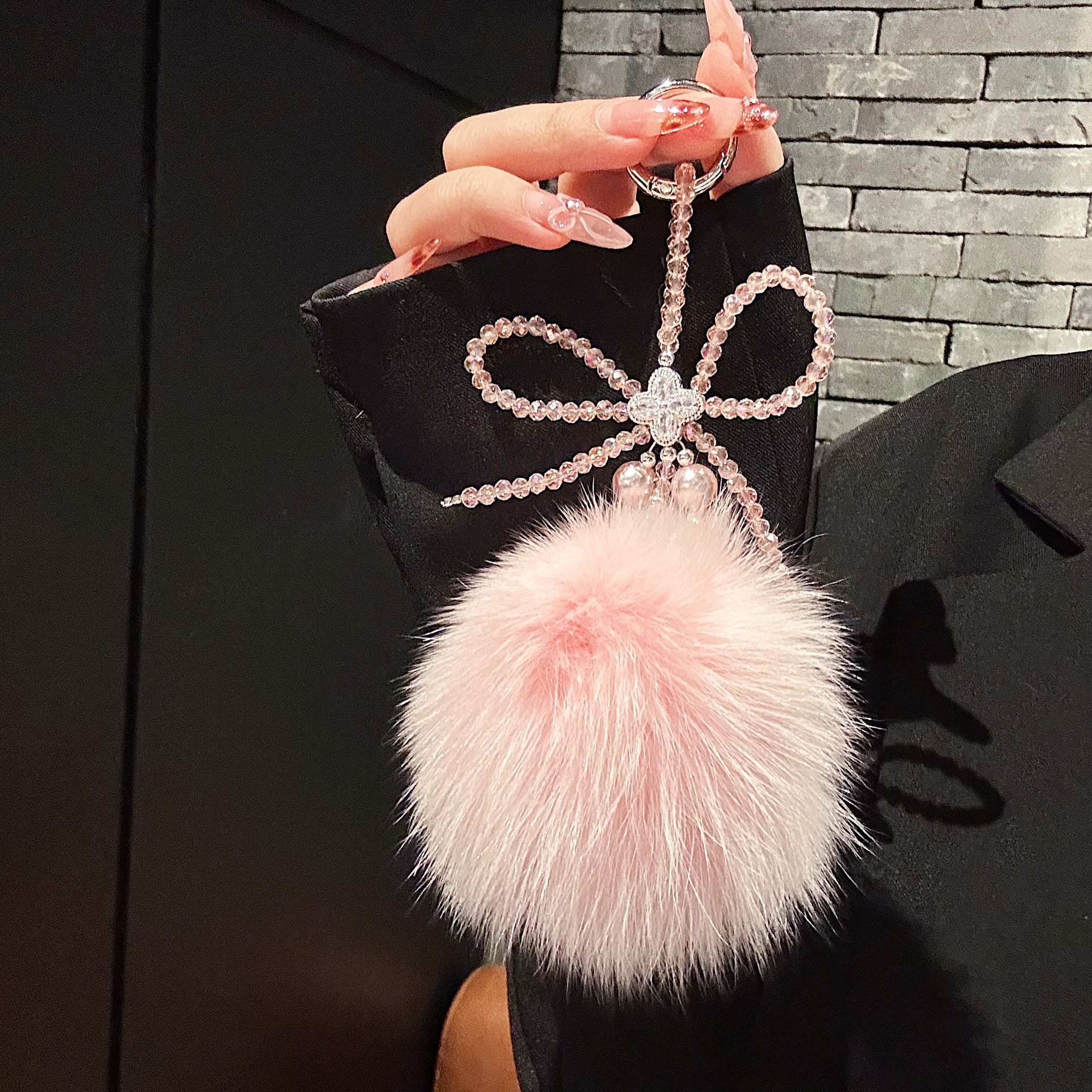 Buca cadena de telefonía móvil hecha a mano de alta calidad serie de perlas de pelo de moda de telefonía móvil corta bolsa colgante colgante colgante