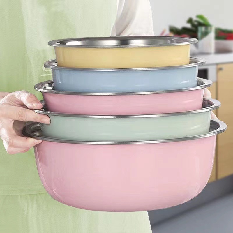 Lavabo de color más grueso y profundo, cocina casera, sopa y condimento de fideos, cocina de inducción, lavabo de lavado facial universal