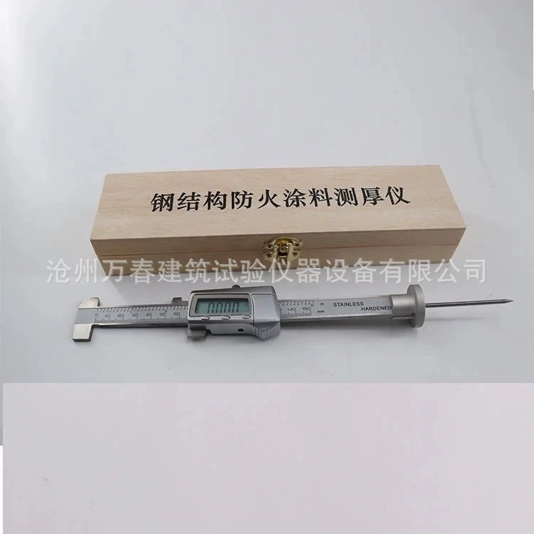 Толщиномер покрытия стальной структуры Толщиномер иглы Толщиномер цифровой дисплей Стальная структура Огнестойкое покрытие Измерение настенного покрытия