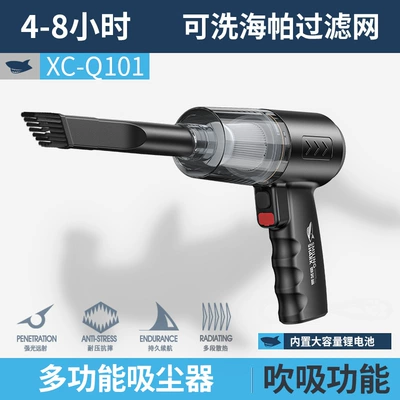 Cross-Border New Model Handheld Tozsoranlar - xc-q101-mini-car-vacuum-cleaner-black-built-in-battery