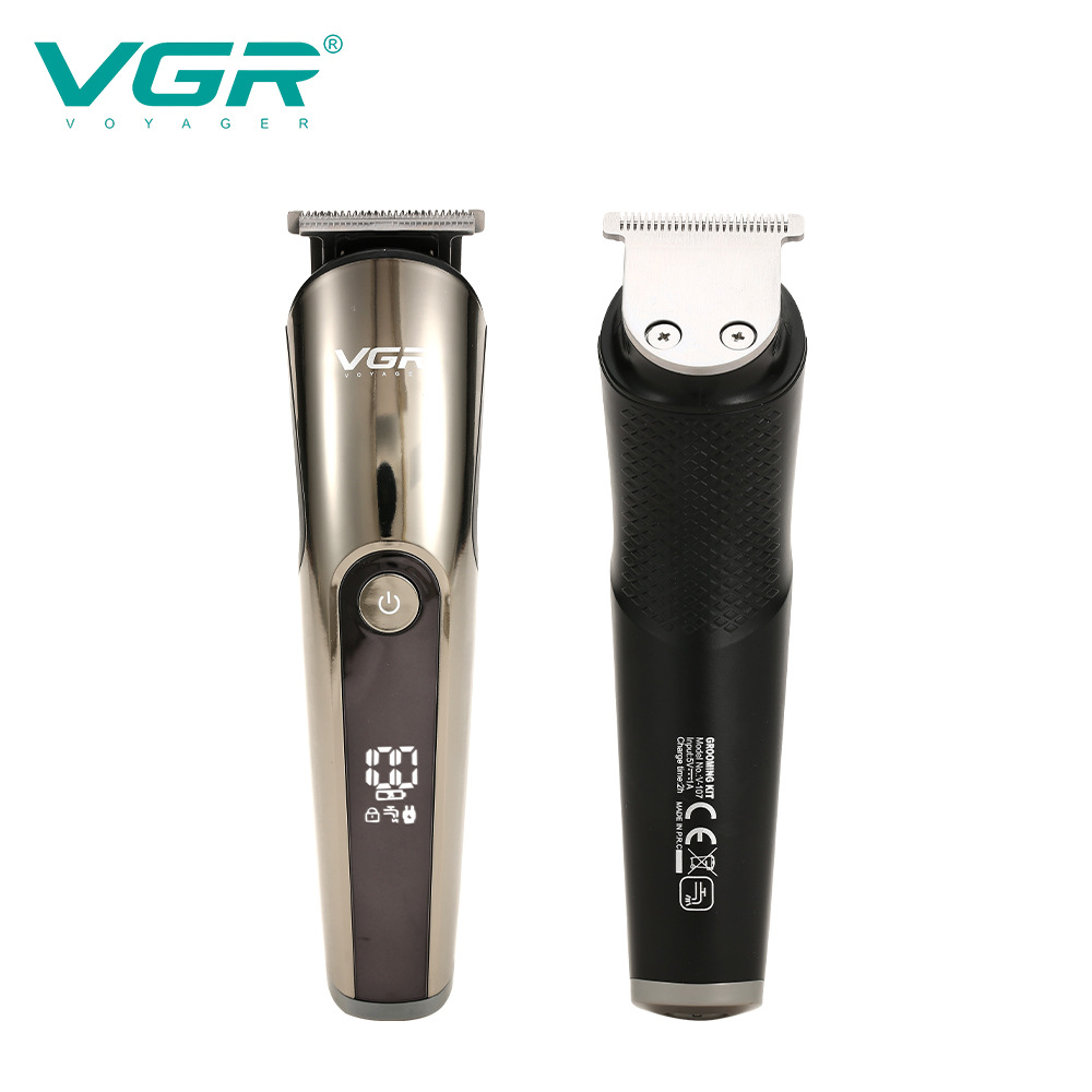 Multi Functional Hair Clipper Set IPX6 Washable Body 5 in 1 Digital Display Shaver Beard Trimmer Sideburn Trimmer_voghion.com