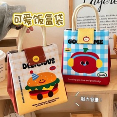 テン億オリジナルかわいい弁当バッグサラリーマン大容量手提げ袋アニメ保温保存袋学生弁当バッグ