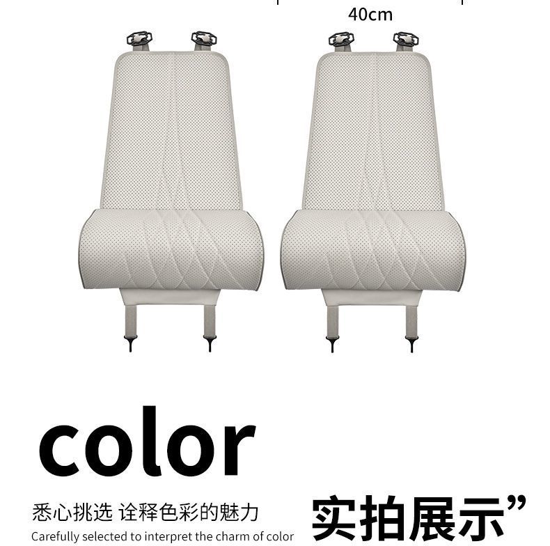 Car seat cushion with extended leg support, universal for all car models, high-grade perforated and ventilated leg support for vehicles