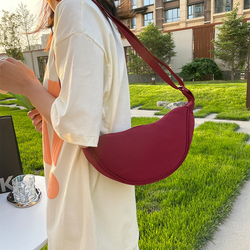 Japanese Mini Bags for Women  Summer New Trend Dumpling Bags Lightweight Crossbody Bags Underarm Bags Single-Shoulder Canvas Bags