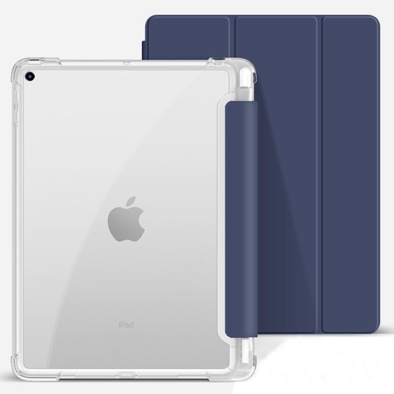 Aplicable para iPad7 5 generación triple plegable hibernación TPU bolígrafo estuche todo incluido A16 / pro11 estuche de placa plana